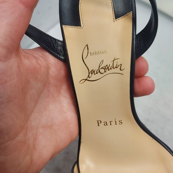 Christian Louboutin Loubi Queen Alta Black Platform Sandal - Picture 6 of 16